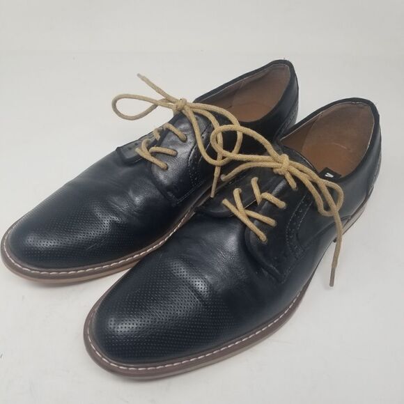 MADDEN DRESS SHOES. BLACK LEATHER LOOK SHOES 9M. - Picture 2 of 16